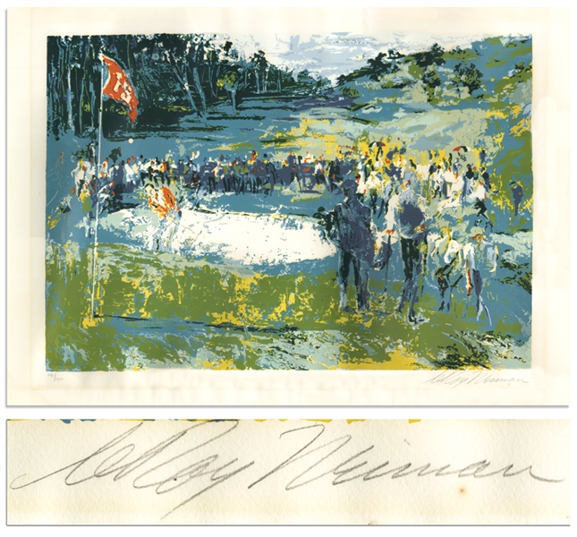 LeRoy Neiman Signed Limited Edition Serigraph of ''Golf Tournament''